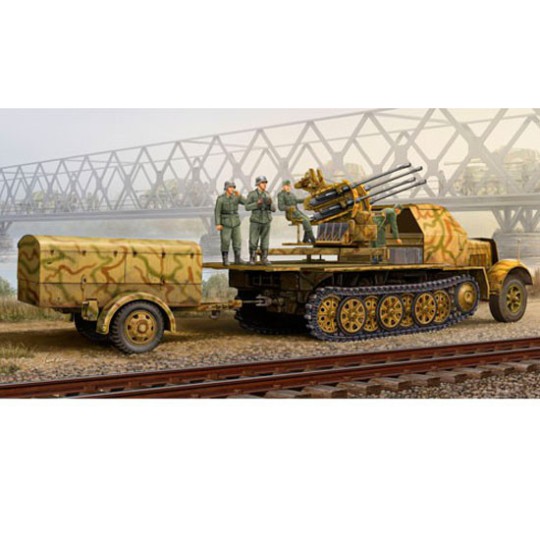 Maquette de Char en plastique GERMAN 2CM FLAKVIERLING 38 Maquette de Char en plastique GERMAN 2CM FLAKVIERLING 38
