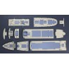 Maquette de Bateau en plastique Pont Immitation Bois pour Z28 Maquette de Bateau en plastique Pont Immitation Bois pour Z28
