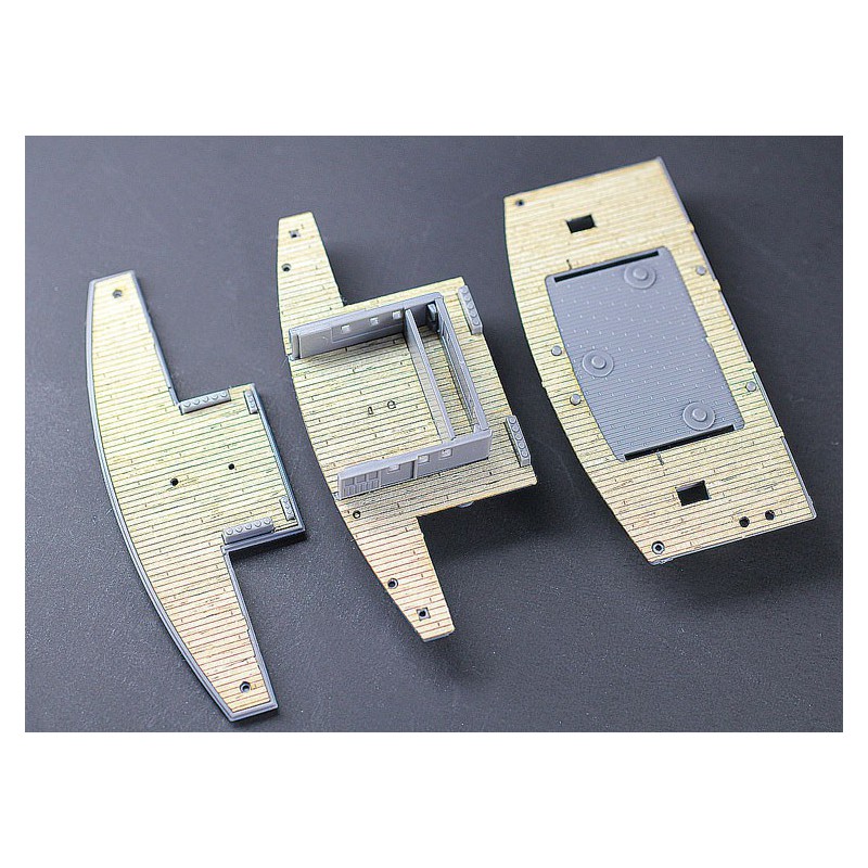 Maquette de Bateau en plastique Pont Immitation Bois pour Z28