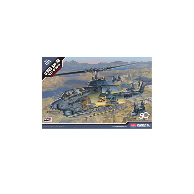 Maquette d'hélicoptère en plastique USMC AH-1W 1/35