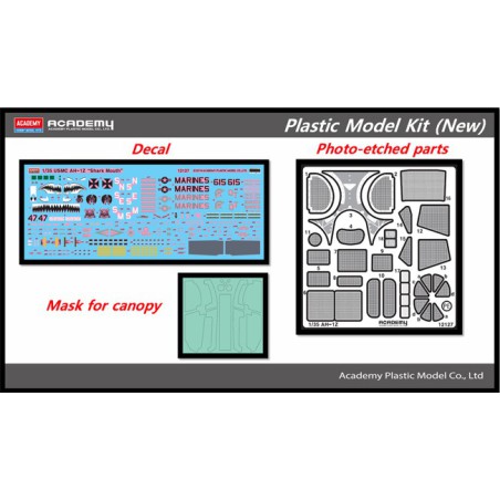 Maquette d'hélicoptère en plastique USMC AH-1Z Shark Mouth 1/35 Maquette d'hélicoptère en plastique USMC AH-1Z Shark Mouth 1/35
