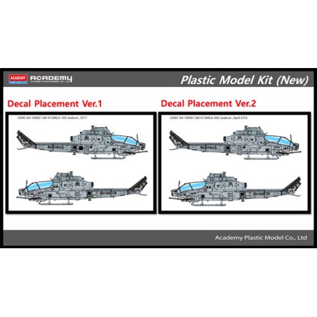 Maquette d'hélicoptère en plastique USMC AH-1Z Shark Mouth 1/35 Maquette d'hélicoptère en plastique USMC AH-1Z Shark Mouth 1/35