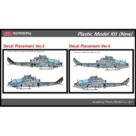 Maquette d'hélicoptère en plastique USMC AH-1Z Shark Mouth 1/35 Maquette d'hélicoptère en plastique USMC AH-1Z Shark Mouth 1/35
