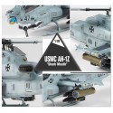Maquette d'hélicoptère en plastique USMC AH-1Z Shark Mouth 1/35 Maquette d'hélicoptère en plastique USMC AH-1Z Shark Mouth 1/35