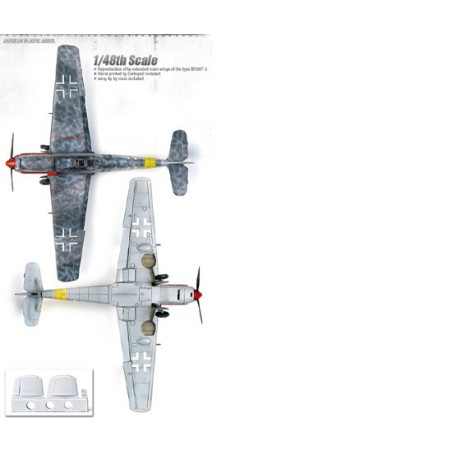 Maquette d'avion en plastique Messerschmitt BF109T-2 1/48 Maquette d'avion en plastique Messerschmitt BF109T-2 1/48