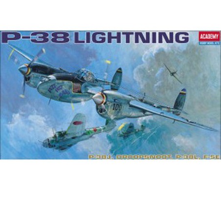 Maquette d'avion en plastique P-38 E/J/L Lightning 1/48 Maquette d'avion en plastique P-38 E/J/L Lightning 1/48