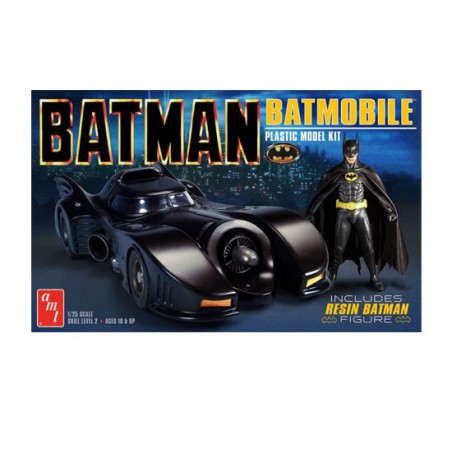 Maquette de voiture en plastique BATMOBILE 1989 +BATMAN 1/25 Maquette de voiture en plastique BATMOBILE 1989 +BATMAN 1/25