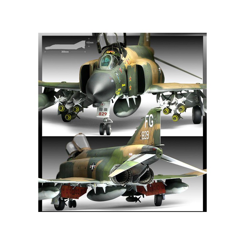 Maquette d'avion en plastique USAF F-4C Vietnam 1/48