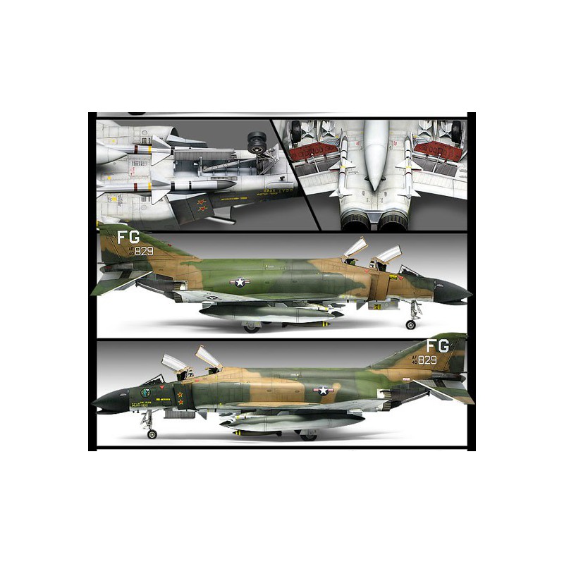 Maquette d'avion en plastique USAF F-4C Vietnam 1/48