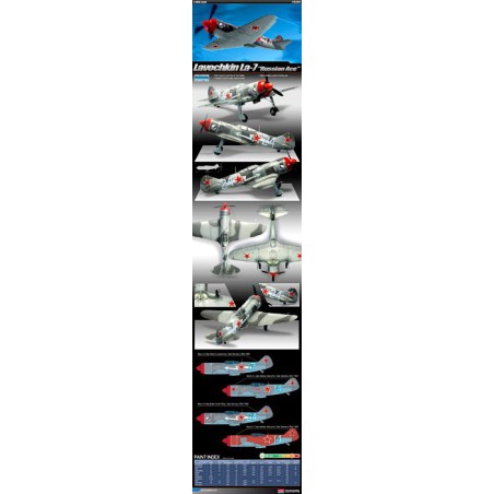 Maquette d'avion en plastique Lavochkin La-7 Russian Aces 1/72 Maquette d'avion en plastique Lavochkin La-7 Russian Aces 1/72