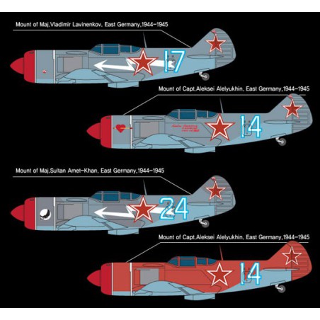 Maquette d'avion en plastique Lavochkin La-7 Russian Aces 1/72 Maquette d'avion en plastique Lavochkin La-7 Russian Aces 1/72