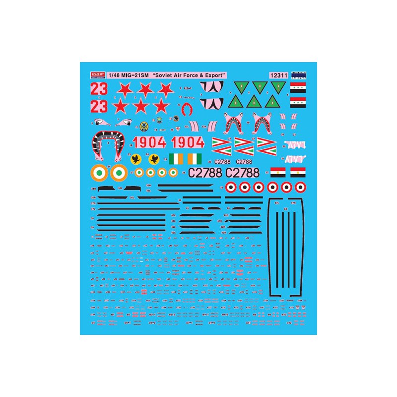 Maquette d'avion en plastique MIG-21MF Soviet AF 1/48