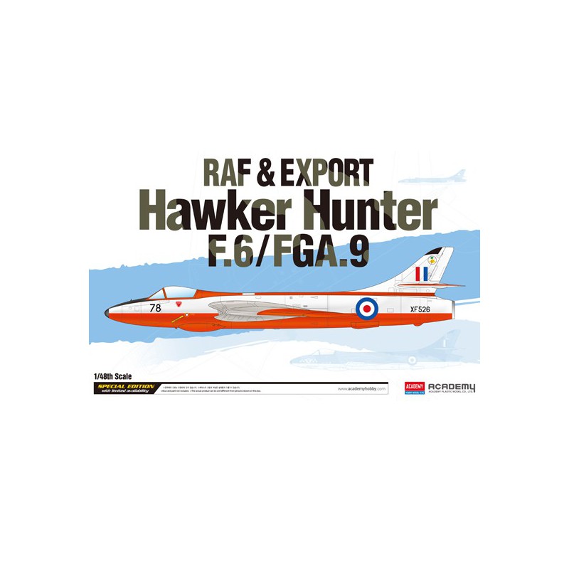 Maquette d'avion en plastique RAF & Export H. Hunter 1/48 Maquette d'avion en plastique RAF & Export H. Hunter 1/48
