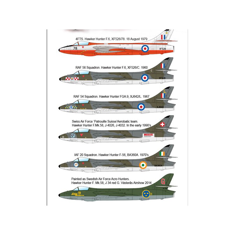 Maquette d'avion en plastique RAF & Export H. Hunter 1/48 Maquette d'avion en plastique RAF & Export H. Hunter 1/48