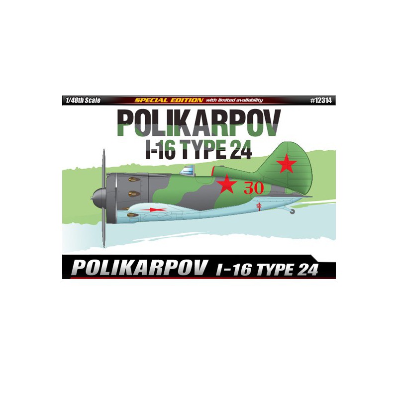 Maquette d'avion en plastique POLIKARPOV I-16 T.24 1/48