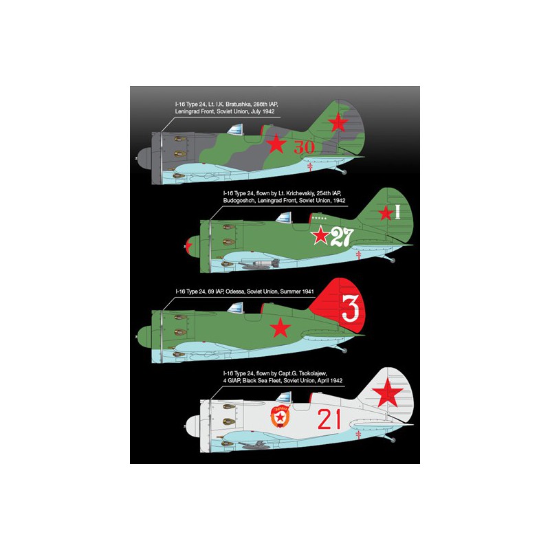Maquette d'avion en plastique POLIKARPOV I-16 T.24 1/48
