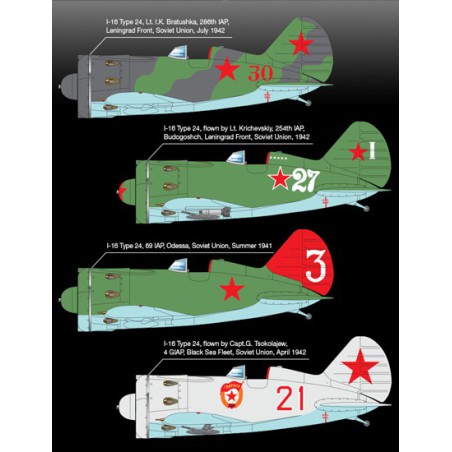 Maquette d'avion en plastique POLIKARPOV I-16 T.24 1/48 Maquette d'avion en plastique POLIKARPOV I-16 T.24 1/48