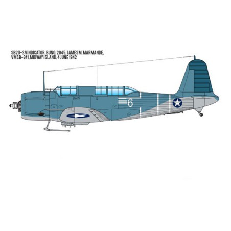 Maquette d'avion en plastique SB2U-3 Vindicator 1/48 Maquette d'avion en plastique SB2U-3 Vindicator 1/48