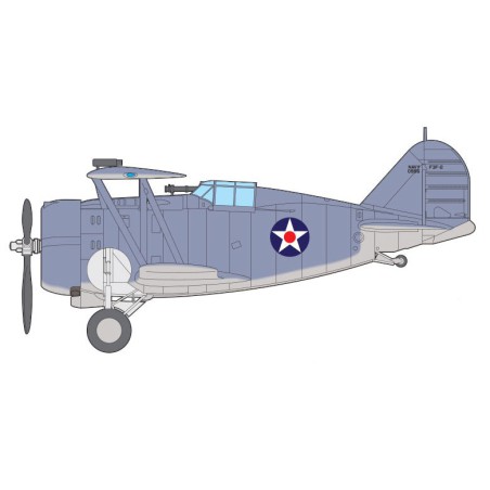 Maquette d'avion en plastique USN F3F-2 VF-6 Fighting Six 1/48 Maquette d'avion en plastique USN F3F-2 VF-6 Fighting Six 1/48