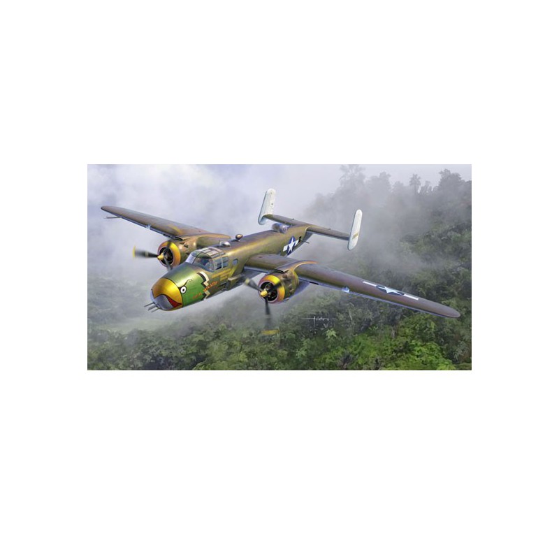 Maquette d'avion en plastique USAAF B-25D Pacific Th. 1/48