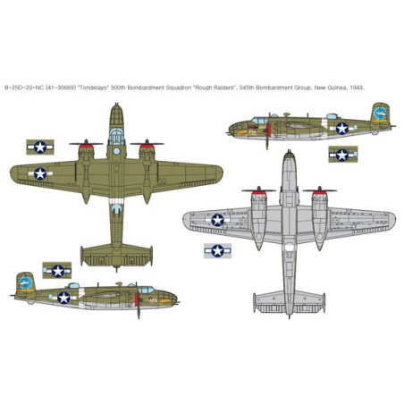 Maquette d'avion en plastique USAAF B-25D Pacific Th. 1/48 Maquette d'avion en plastique USAAF B-25D Pacific Th. 1/48