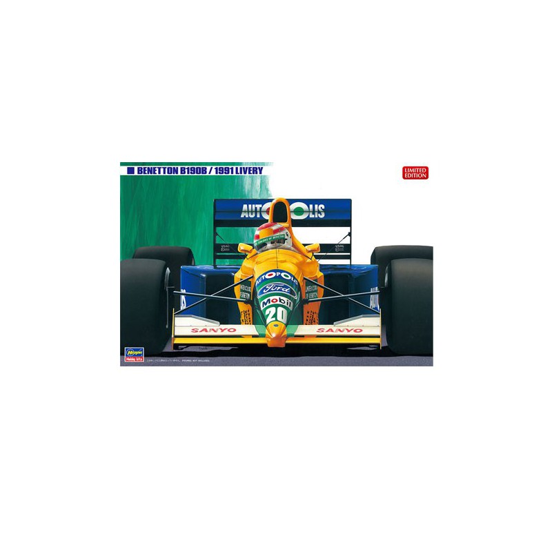 Maquette de voiture en plastique BENETTON B190B 1991 LIVERY au 1/24