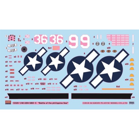 Maquette d'avion en plastique USN SBD-5 « Battle of the Philippine Sea Maquette d'avion en plastique USN SBD-5 « Battle of the Philippine Sea