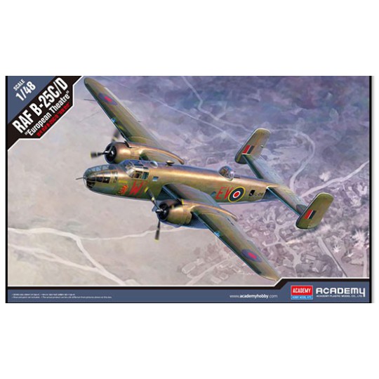 Maquette d'avion en plastique RAF B-25C/D European theatre 1/48 Maquette d'avion en plastique RAF B-25C/D European theatre 1/48