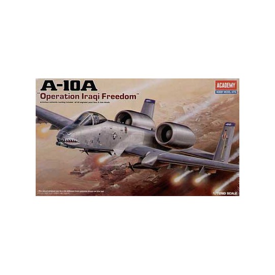 Maquette d'avion en plastique A-10A OP. IRAQI FREEDOM 1/72