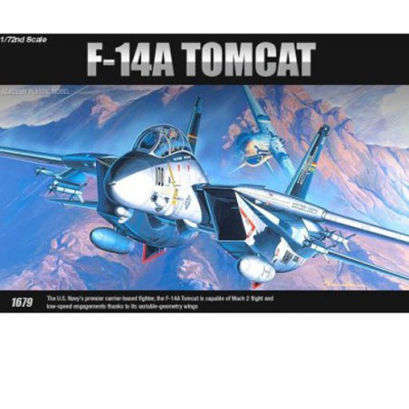 Maquette d'avion en plastique F-14A Tomcat 1/72 (ex1679) Maquette d'avion en plastique F-14A Tomcat 1/72 (ex1679)