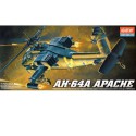 Maquette d'hélicoptère en plastique AH-64A Apache 1/72 Maquette d'hélicoptère en plastique AH-64A Apache 1/72
