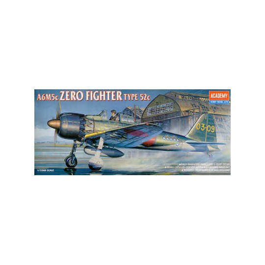 Maquette d'avion en plastique ZERO Fighter Type 5 1/72