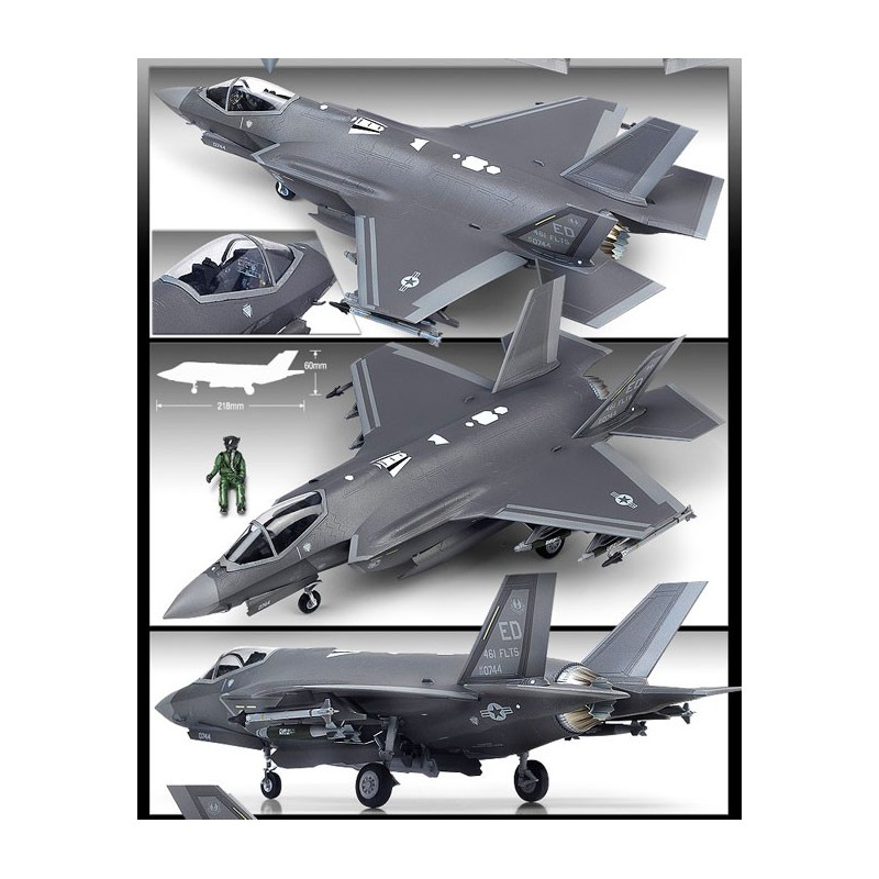 Maquette d'avion en plastique F-35A Lightning II MCP 1/72