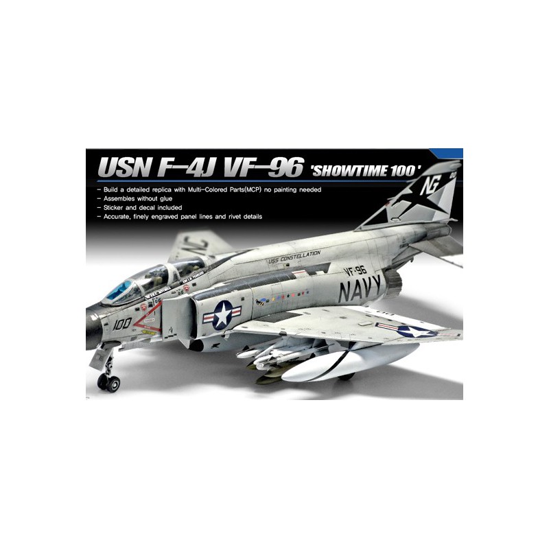 Maquette d'avion en plastique F-4J Phantom SOW TIME MCP 1/72