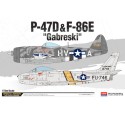 Maquette d'avion en plastique P-47D & F-86E As Gabreski 1/72 Maquette d'avion en plastique P-47D & F-86E As Gabreski 1/72