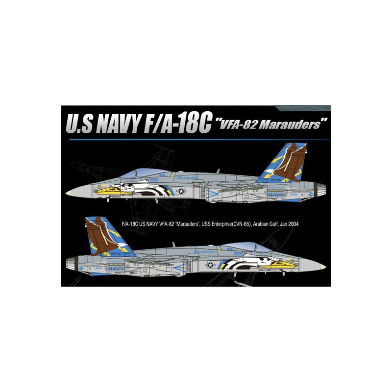 Maquette d'avion en plastique F/A-18C VFA-82 Marauders 1/72