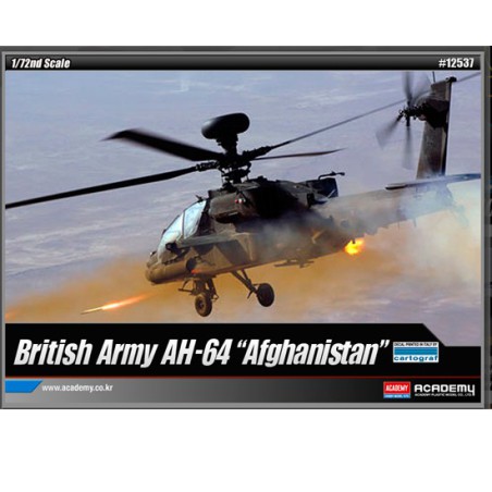 Maquette d'hélicoptère en plastique AH-64 Afganistan 1/72 Maquette d'hélicoptère en plastique AH-64 Afganistan 1/72