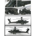 Maquette d'hélicoptère en plastique AH-64 Afganistan 1/72 Maquette d'hélicoptère en plastique AH-64 Afganistan 1/72