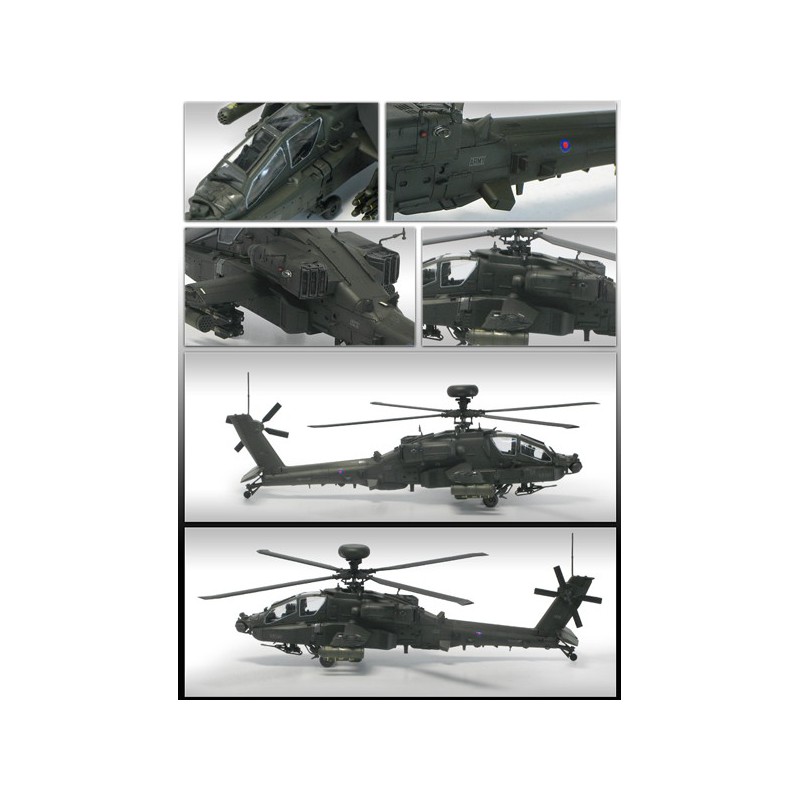 Maquette d'hélicoptère en plastique AH-64 Afganistan 1/72