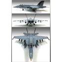 Maquette d'avion en plastique USN F/A-18E VFA-143 1/72 Maquette d'avion en plastique USN F/A-18E VFA-143 1/72
