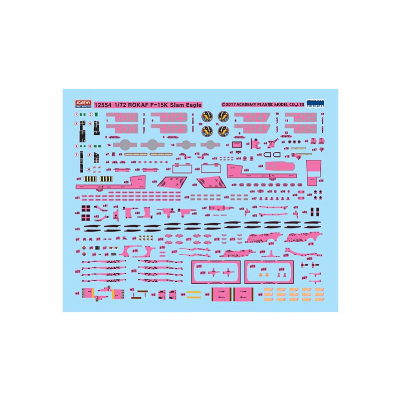 Maquette d'avion en plastique F-15K ROCAF1/72