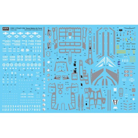 Maquette d'avion en plastique F-35A Seven Nations 1/72 Maquette d'avion en plastique F-35A Seven Nations 1/72