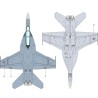 Maquette d'avion en plastique F/A-18F VFA-2 1/72 Maquette d'avion en plastique F/A-18F VFA-2 1/72