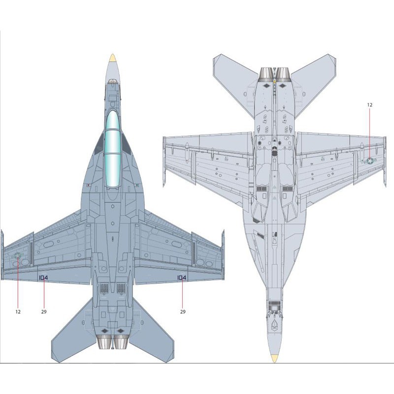 Maquette d'avion en plastique F/A-18F VFA-2 1/72 Maquette d'avion en plastique F/A-18F VFA-2 1/72