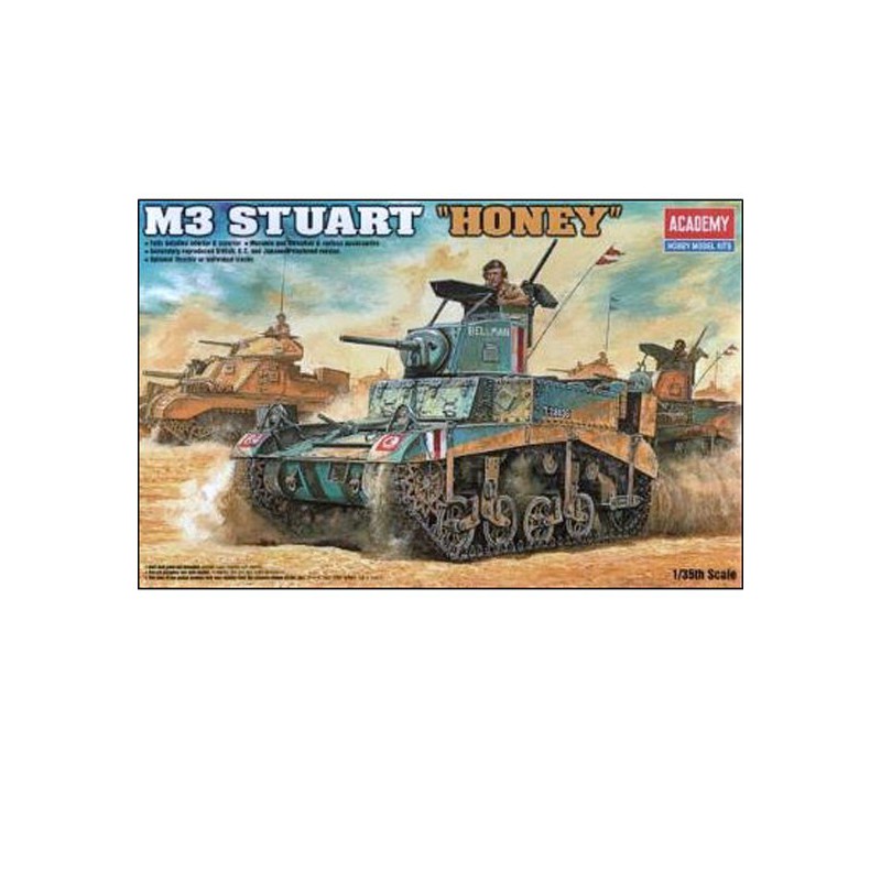 Maquette de Char en plastique BRITISH M3 STUART "HONEY"1/35