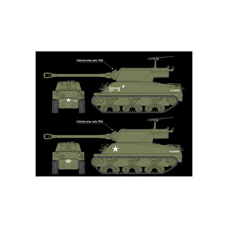 Maquette de Char en plastique US ARMY M36B1 GMC 1/35