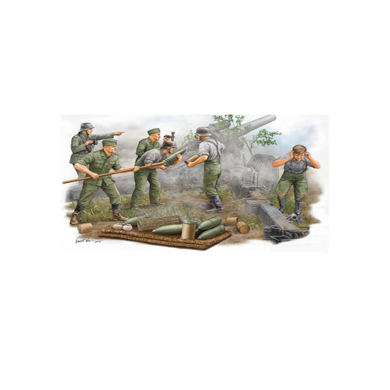 Figurine GERMAN FIELD HOWITZER GUN CREW