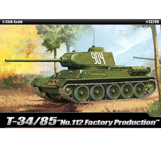 Maquette de Char en plastique T34/85 N°112 Factory Prod.1/35 Maquette de Char en plastique T34/85 N°112 Factory Prod.1/35