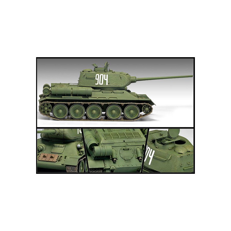 Maquette de Char en plastique T34/85 N°112 Factory Prod.1/35