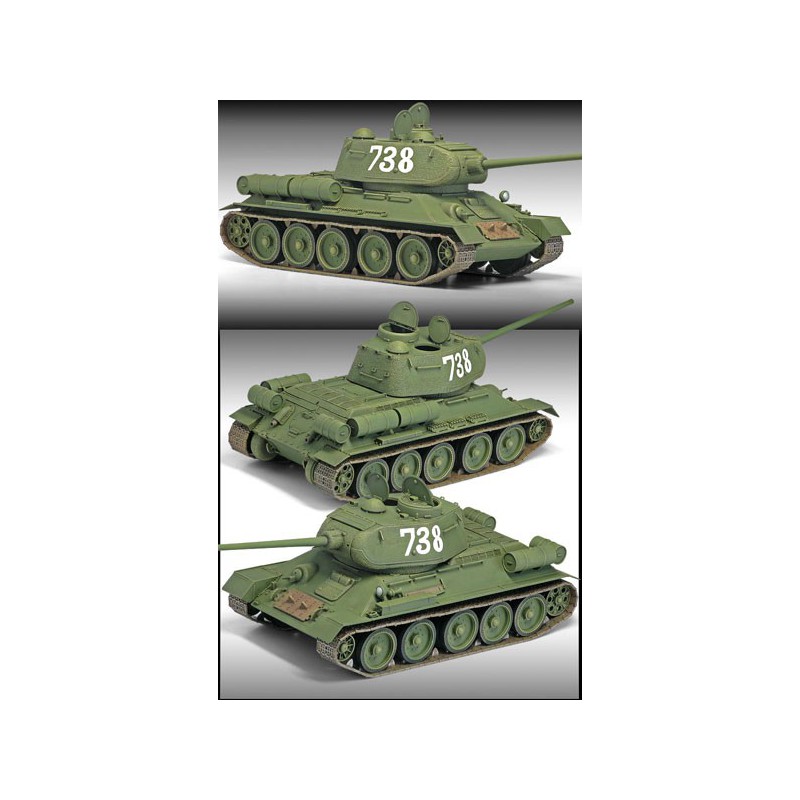 Maquette de Char en plastique T34/85 N°112 Factory Prod.1/35